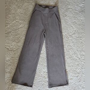 Move Theology Ribbed Crop Size S Stretch High Waisted Pants Athletic athleisure